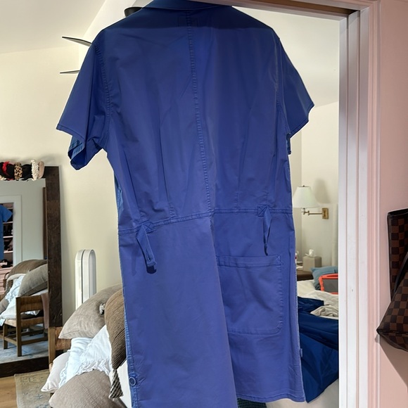 Pistola parker short sleeve romper - azure blue size medium - Picture 4 of 5